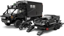 MONKEYOYO RV Camper Building Set for Adults, 2092-Piece Motorhome Model Kit with Car Trailer, Sports Car and Motorcycle, Detailed RV Building Blocks Collectible Vehicle Display Model, Ages 14+