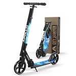 APOLLO Adult Scooter - Folding Kick Scooter for Adults, Teens & Kids Ages 6 Years and up with Big Wheels (XXL), Foldable Kick Scooters, Scooter for Adults 220 lbs (Stars)