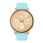 Time Up Golden Sleek & Big Dial Health Fitness and Bluetooth Calling Touch Screen Fashion Smartwatch for Women-ACTG-X (Sky Blue)