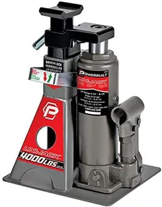 Powerbuilt 2 Ton UniJack Combination Hydraulic Bottle Jack / Jackstand in 1 Unit, Compact, Portable, Wide Base, for Unibody Sedans, CUVs, SUVs, Cars, - 620470