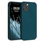 kwmobile Case Compatible with Apple iPhone 12 / iPhone 12 Pro Case - Slim Protective TPU Silicone Phone Cover - Teal Matte