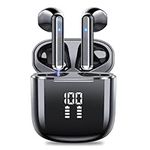 OYIB Wireless Earbuds, Bluetooth 5.3 Headphones in Ear with Stereo Sound, 4 ENC Noise Cancelling Mic Bluetooth Earbuds 25H Playtime, IP7 Waterproof Wireless Earphones LED Display