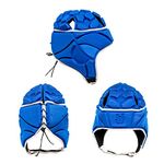 Viper Rugby Headguard Scrum Cap Helmet Protection Gear (Free Shoes Bag) (Blue - M)