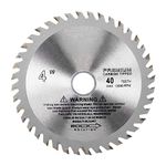 MLD CFWAP108 4”x40T Premium TCT Circular Saw Blade for Wood, 110mmx20mmx40T (Size 4 inch,Multicolour) pack of-3