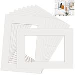 Corsehild A3 Mount Picture Frame Mounts 10 PCS Picture Photo Mounts Frame Mats White Photo Mounts for A4 Picture Posters Display Artwork or Paintings