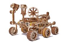 Wood Trick Mars Rover Mechanical 3D Wooden Puzzles for Adults and Kids to Build - Rides up to 13 ft - 7.9x4.7 in - Model Kits for Adults - DIY Wooden Models for Adults to Build