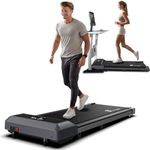 FYSIQ Walking Pad Desk Treadmill, Under Desk Treadmills for Home Office, 2 in 1 Walking and Jogging Machine, with Dual Remote Control Methods (Bluetooth & Wireless), with Lifetime Free APP