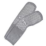 PrimeMed XX-Large Slip Stop Single Tread Slipper Socks (6 Pairs) (Gray)