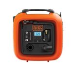 BLACK+DECKER ASI400-XJ Multi-purpose Tyre Inflator With Digital Guage, Autocutoff System & 2 Operating Modes, Tyre Inflator Offers A Modern Solution For Multiple Inflating Applications, 12V/160PSI,1 Year Warranty