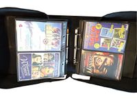 Gen2 MegaDisc 240 DVD Album Black Nylon Fabric with Large Removable Sleeves Hold 120 Titles