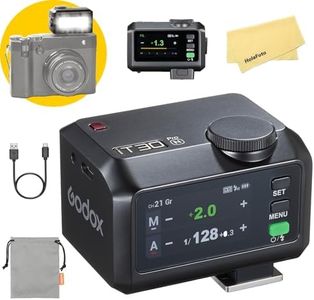 Godox iT30Pro N Ultra-Lightweight Mini TTL Flash with 2.4GHz Wireless, HSS 1/8000s, Built-in Diffuser, Touchscreen, with Lithium Battery for Nikon Camera (Black)