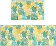 Pineapple Kitchen Rugs and Mats Set