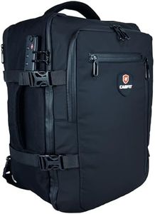 CabFit® VERSATILE - Mochila de viaje cabina avion 40x20x25 Compatible con Ryanair Vueling Easyjet, Candado Antirrobo code Lock, USB e Impermeable, Resistente, Mochila Cabina Avión para Hombre y Mujer