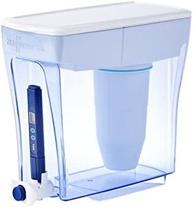 Culligan ZeroWater 20-Cup Ready-Pour 5-Stage Water Filter Dispenser with 5-Stage 0 TDS Water Filter – IAPMO Certified to Reduce Lead, Chromium, and PFOA/PFOS