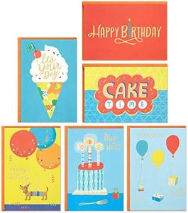Hallmark Birthday Cards Assortment, 36 Cards with Envelopes (Cake, Ice Cream, Balloons)