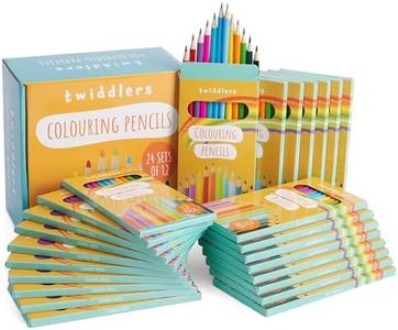 THE TWIDDLERS - 288 Matite da Colorare (24 confezioni da 12) - Set da Disegno, Lunghezza 18 cm - Bomboniere per Feste, Matite per schizzi d'artista per Bambini ed Adulti