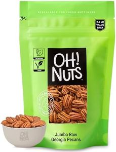 Pecans Halves & Wholes | Raw - 100% Natural | 2 lb | Raw Georgia Pecans | Packed in New York Zip-Seal Bag for Exceptional Freshness by Oh Nuts