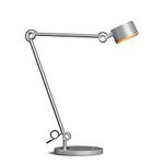 Honeywell LED Desk Lamp Office - 01A Sunturalux™ Dimmable Desk Light with CRI95 Eye-Care No Blue Light 4000K Natural Light, Full Metal Adjustable Swing Arm Table Light for Home Office Bedroom