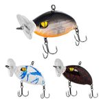 IZA Fishing Lures for Freshwater and Saltwater 5.5S Swimbait Deep Diving Crankbait for Bass Trout Crappie Catfish, Slow Sinking Bass Fishing Lure Fishing Gear and (J, Sink UP)