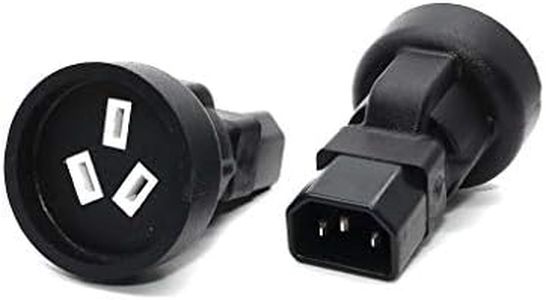 Tekit PDU UPS C14 to SAA Australia Converter Plug Adapter, IEC 320 C14 to SAA Australia AU 3-Pin Female Power Adapter for PDU UPS AC Plug Converter