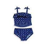 Osh Kosh BGosh Baby Girls' 2-Piece Swimsuit Set (12 Months, Bandana Print Indigo Blue)