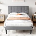 Sweetcrispy Twin Bed Frame with Hea