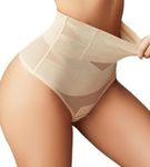 Avidlove Tummy Control Shapewear for Women Body Shapewear Thong Underwear Seamless Tummy Control Panties Champagne