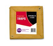 CCS CHICAGO CANVAS & SUPPLY Canvas Tarpaulin, Gold, 12 by 20 feet