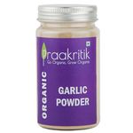 Praakritik Organic Garlic Powder 150 grams| Dehydrated Garlic Powder for Instant everyday use| Lehsun Powder 150 grams