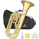 ROWELL Baritone Horn Bb Brass 3 Val