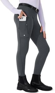 Willit Girls Fleece Horse Riding Pants Equestrian Breeches Kids Winter Riding Tights Thermal Schooling Tights Deep Gray XS