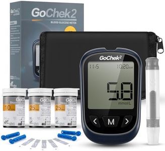Blood Glucose Monitor Meter Diabetes Test Kit [2023 Upgrade] with Hypo and Ketone Warning, Meal Marker, 500 Memories, Blood Sugar Tester with 60 Test Strips and 60 Lancets - in mmol/L