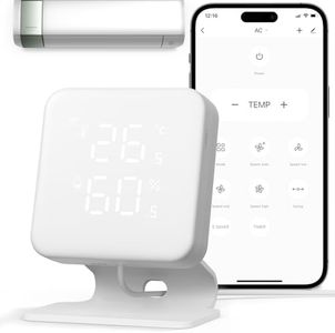 VENZ Smart Air Conditioner Controller, WiFi Thermostat for Home, IR Remote Control for Mini Split, Portable, Window AC & Heat Pumps, Programmable Smart Home Controller Compatible with Alexa, Google