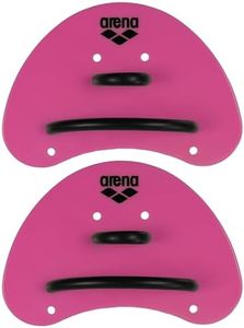 arena Elite Finger Paddle, unisex-adult, Swimming Hand Paddles, Pink / Black, Small