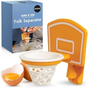 OTOTO Dunk N' Egg Yolk Separator Funny, Unique Kitchen Gadgets, Kitchen Accessories, Unique Cooking Gifts, Basketball Stuff