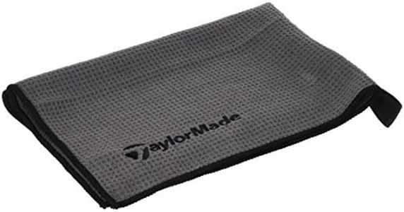 TaylorMade Microfiber Cart Towel Gry,Grey/Black/White