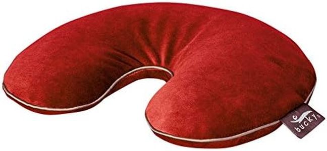 Bucky Utopia Neck Pillow, The Original U-Shaped Travel Pillow, for Comfort and Convenience in Travel - Cherry Red, 12- x 13- Inch (T220RCH)