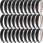 SIQUK 30 Pieces Black Satin Headbands 1 Inch Wide Non-slip Headbands Hair Plain Headbands DIY Headband for Women and Girls