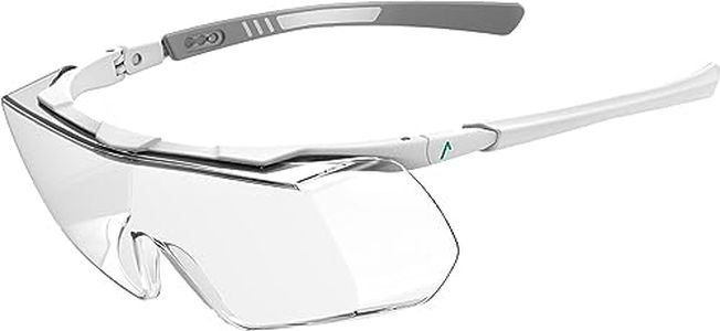 ACE Evo OTG Work goggles for spectacle wearers - over safety goggles for work - construction, craft & industry - EN 166 - White