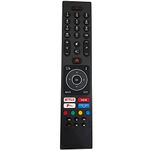 FYCJI New Replacement Remote Control RC43137P for Luxor Bush Digihome Finlux Electriq Smart TV models with Netflix/Youtube/Freeview Play/Prime Video buttons