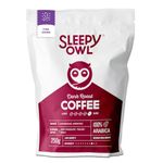 Sleepy Owl Dark Roast Ground Coffee | Fine Grind Coffee | Suitable for Moka Pot, Home Espresso brewing | 100% Arabica | Freshly Roasted & Ground | 250g | Directly Sourced From Chikmagalur