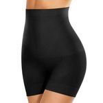 SIMIYA High Waisted Tummy Control Knickers, Shaperwear for Women Tummy Control, Seamless Body Shaper Control Underwear for Women, Black L