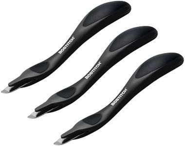 Bostitch Office Professional Push Style Easy Staple Remover, Black, 3-Pack (30000-BLK-3PK)