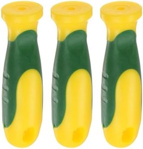 HARFINGTON 3pcs Rubber File Handle 3.27 Inch Round Hole Ergonomic Handles for Chainsaw File