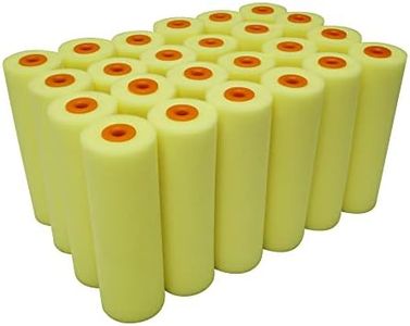Voomey 4 Inch Foam Paint Roller, High Density Flat Head Foam Mini Paint Roller(Pack of 24), Home Painting Supplies，Paint Edger Tool for Walls，Suitable for Kitchen Cabinets, Doors, Tables, Etc.