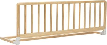 Safety 1st Wooden Bed Rail 110 cm, Bed Guard for Toddler Bed, 18 Months – 5 Years, Reclining Toddler Bed Rail, Automatic Lock, FSC® 100% Certified Wood, Easy to Fold and Store, Natural Wood