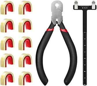 Leikurvo Archery Nocking Points T-Shape Bow Square Ruler Set Bow Line Nockpoint Pliers Bow Accessories for Compound and Recurve Bow