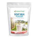 Z Natural Foods Goat Milk Powder - Pure Netherlands Full Cream Milk, Powdered Goat Milk, Highly Nutritious, Easy Digestion - Whole Goats Milk for Adults for Smoothies, Cooking, Baking, 5 lbs