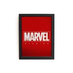 TheKarkhana Marvel Studios Red Wall Hanging Frame Poster Gift for Kids Room, Living Room, Play Area | (24.5 x 34.7 cm) | (Laminated Without Glass)