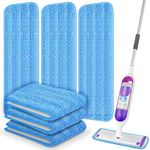 6 PACK Reusable Mop Pads for Swiffer PowerMop, Mop Refills Microfiber Mop Pads for 13''-15'' Spray Mop Floor Mop Pads Refills Machine Washable Hard Wood Floor Pads